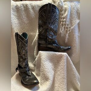 Corral Vintage Cowboy Boots - Studded Thunderbird & Harness